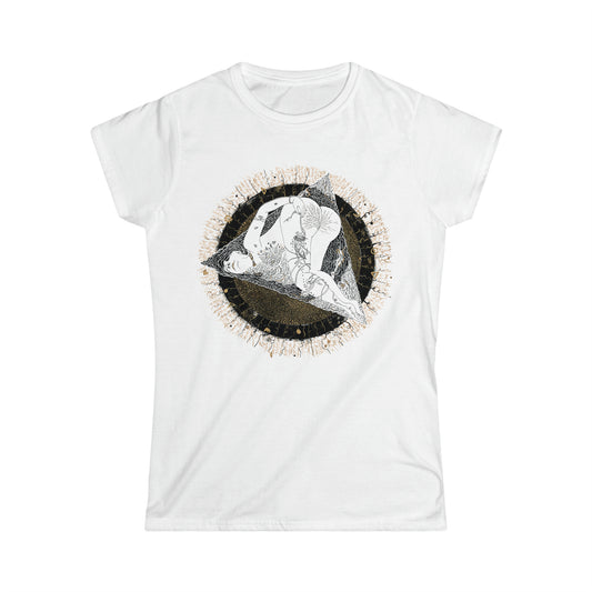 Art T Shirt (Lust Of Life) Semi Slim Fit White